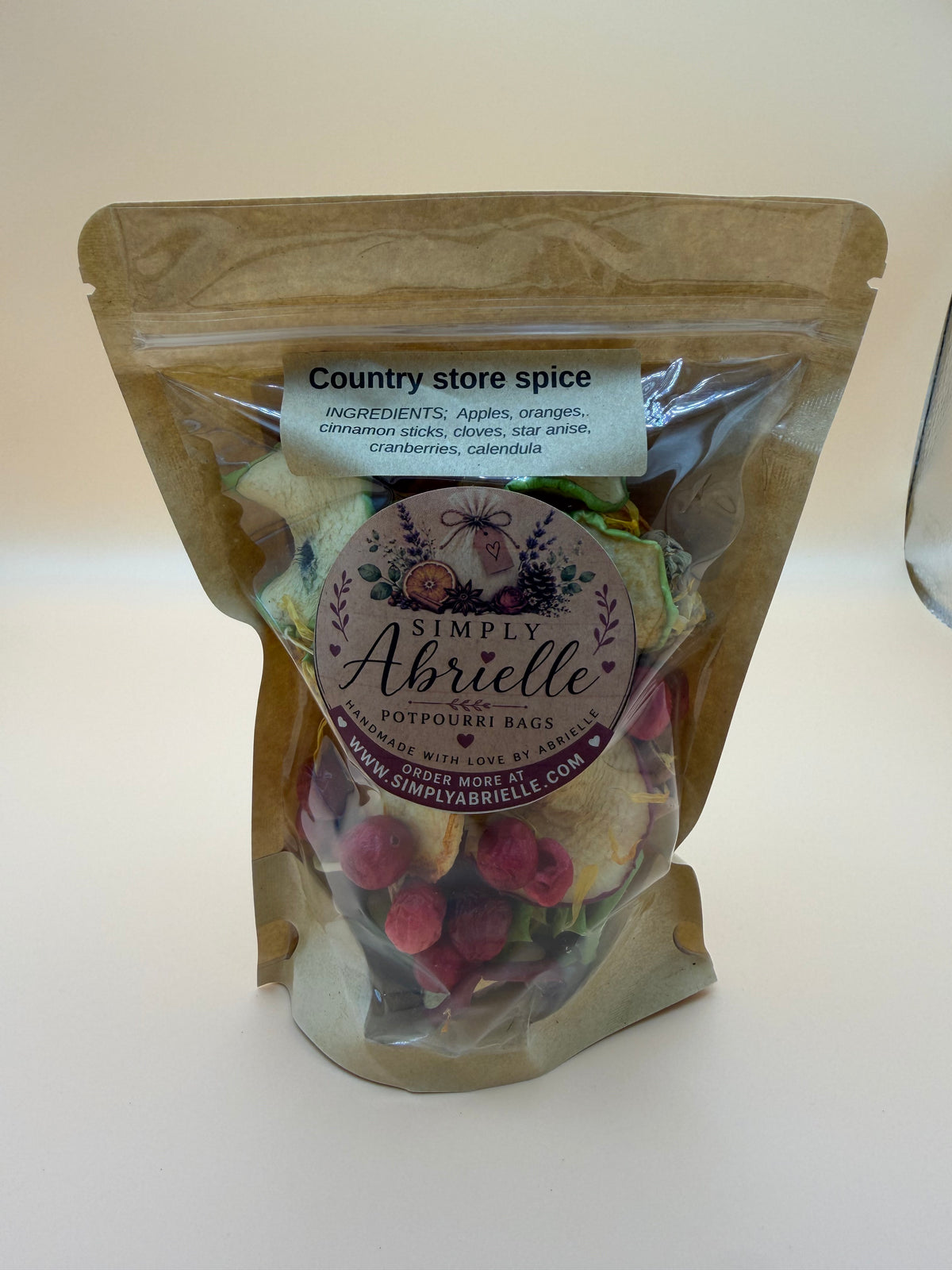 Country Store Spice simmer pot potpourri bag, handmade by Simply Abrielle